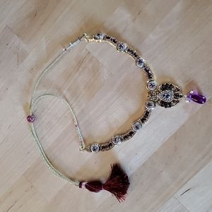 Handmade Indian costume jewelry necklace